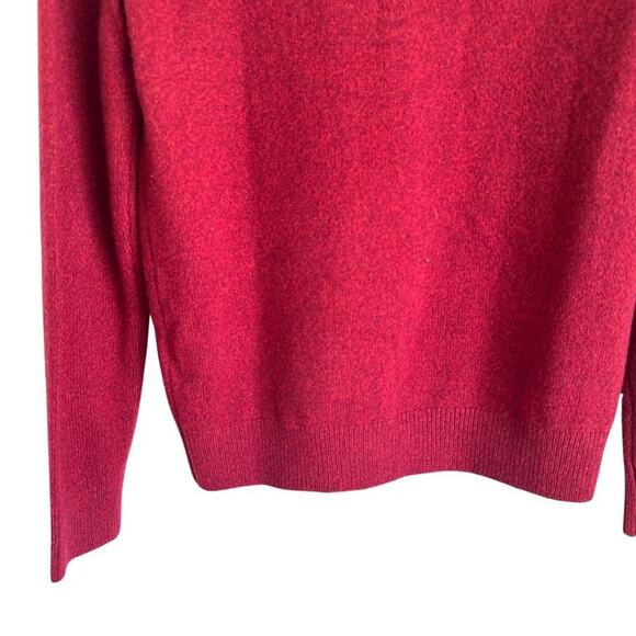 Banana Republic V-Neck Merino Wool Sweater Red M - Picture 4 of 6